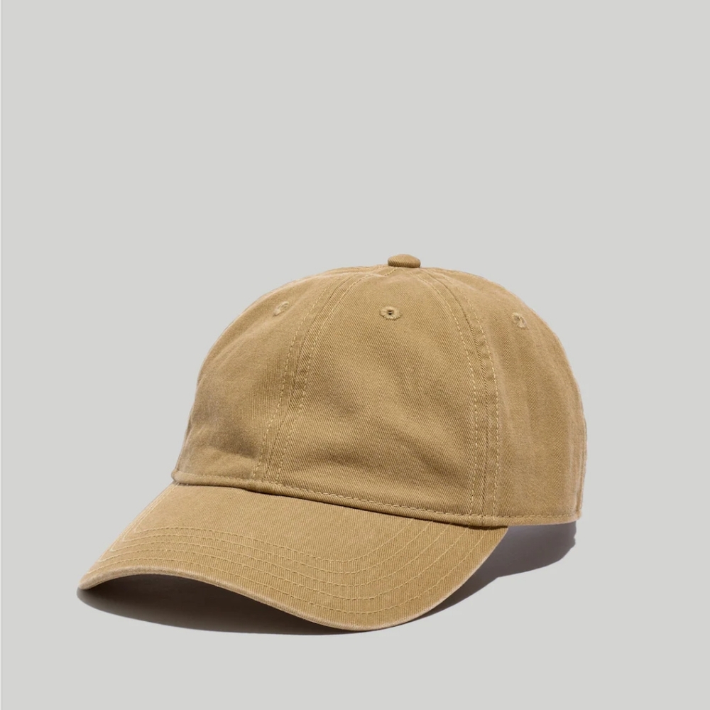 Madewell Organic Cotton Broken-In Baseball Cap in Olive Surplus One Size NWT
